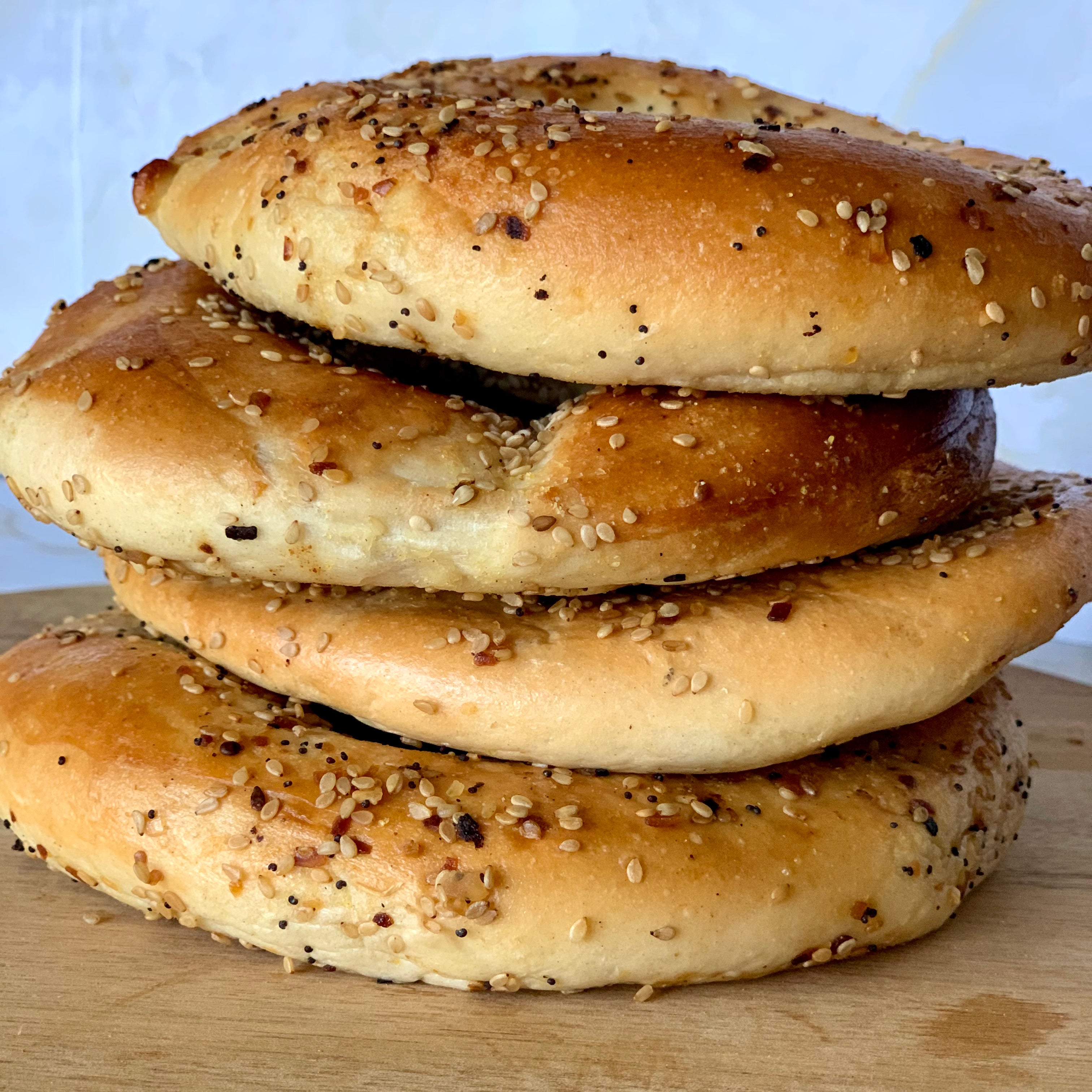 Fun and Delicious Flat Bagels