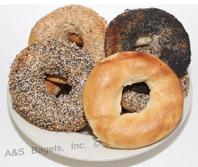 12 Kosher New York FLAT Bagels (1 Dozen)